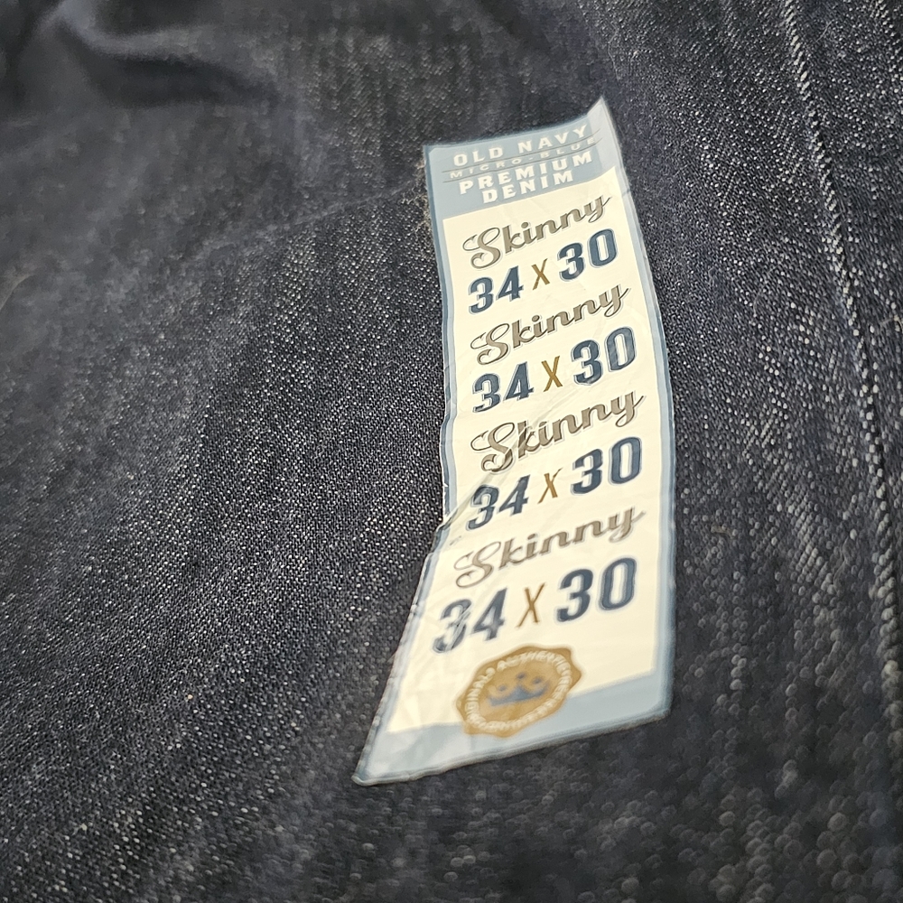 NWT Old Navy Skinny Jeans 34x30 - Picture 5 of 9